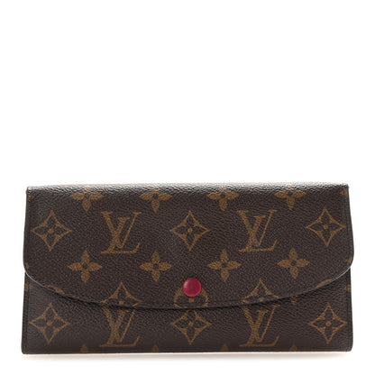 Louis Vuitton Monogram Emilie Wallet Fuchsia 1 of 6