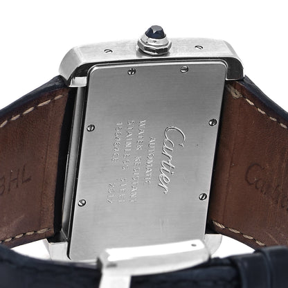 Cartier Stainless Steel Alligator 38mm Tank Divan Automatic Watch 4 of 5