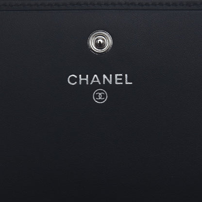 Chanel Calfskin Quilted Cambon Flap Wallet Black 6 of 10