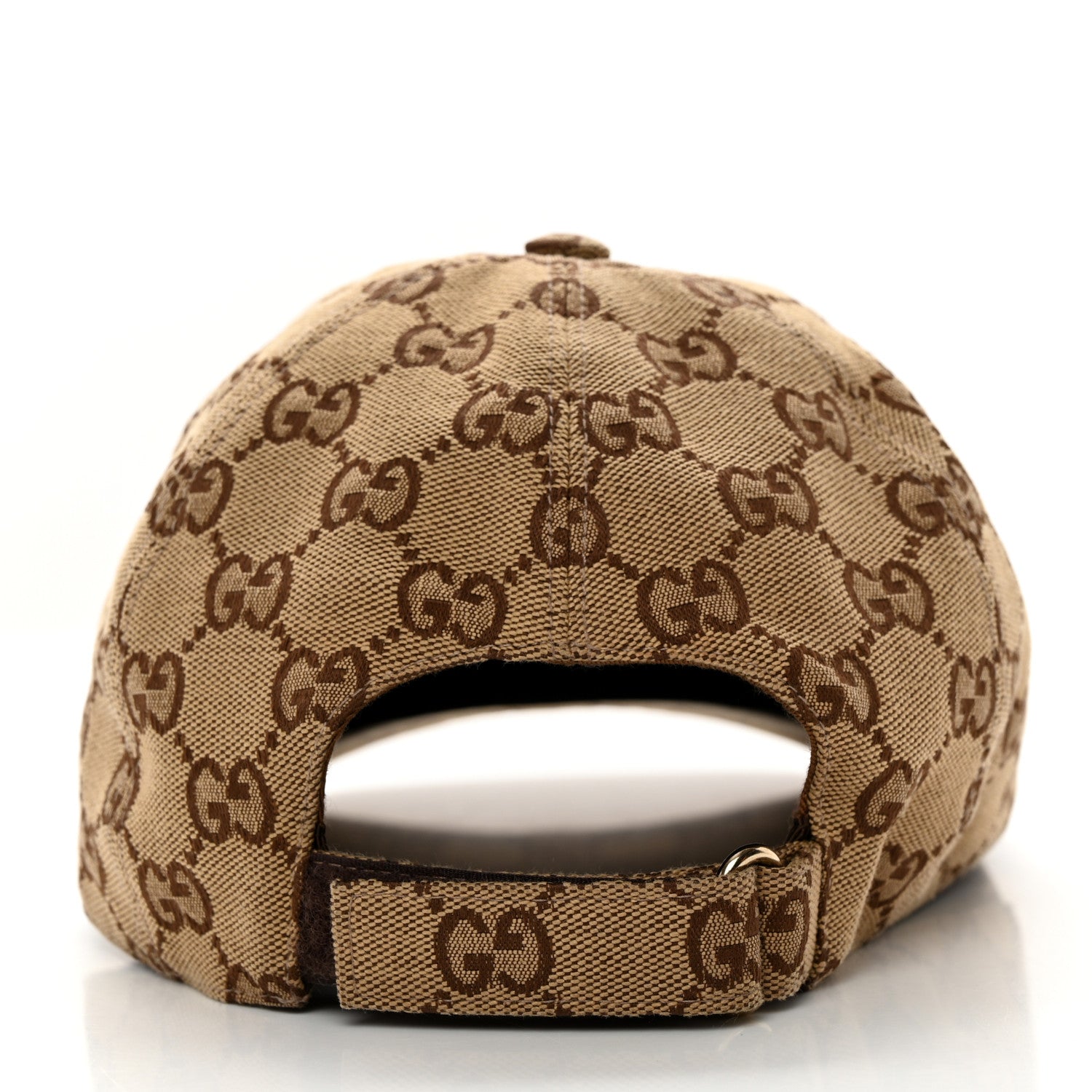 Gucci Monogram Textured Dollar Calfskin Zeno Baseball Hat M Beige 6 of 9