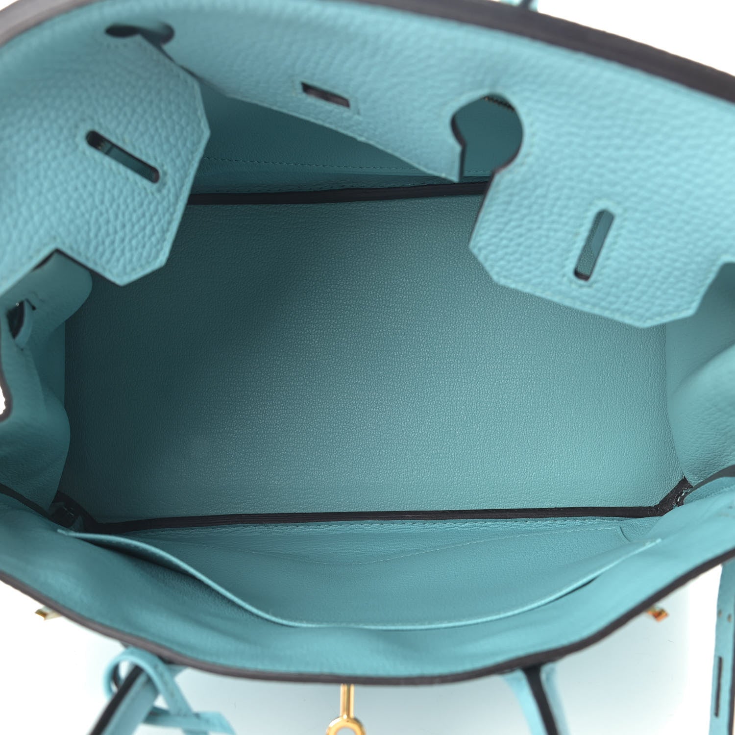 Hermes Taurillon Clemence Birkin 30 Bleu Atoll 6 of 12