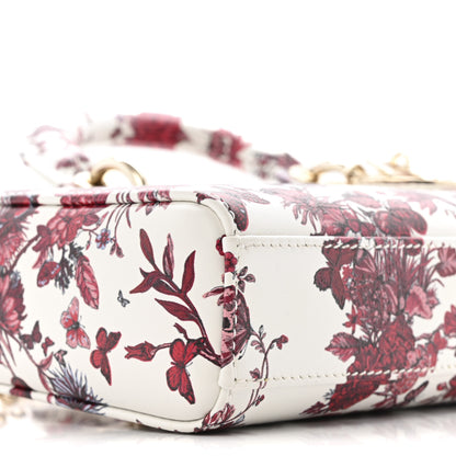Christian Dior Calfskin Le Coeur Des Papillons Small Lady D-Joy White 8 of 12