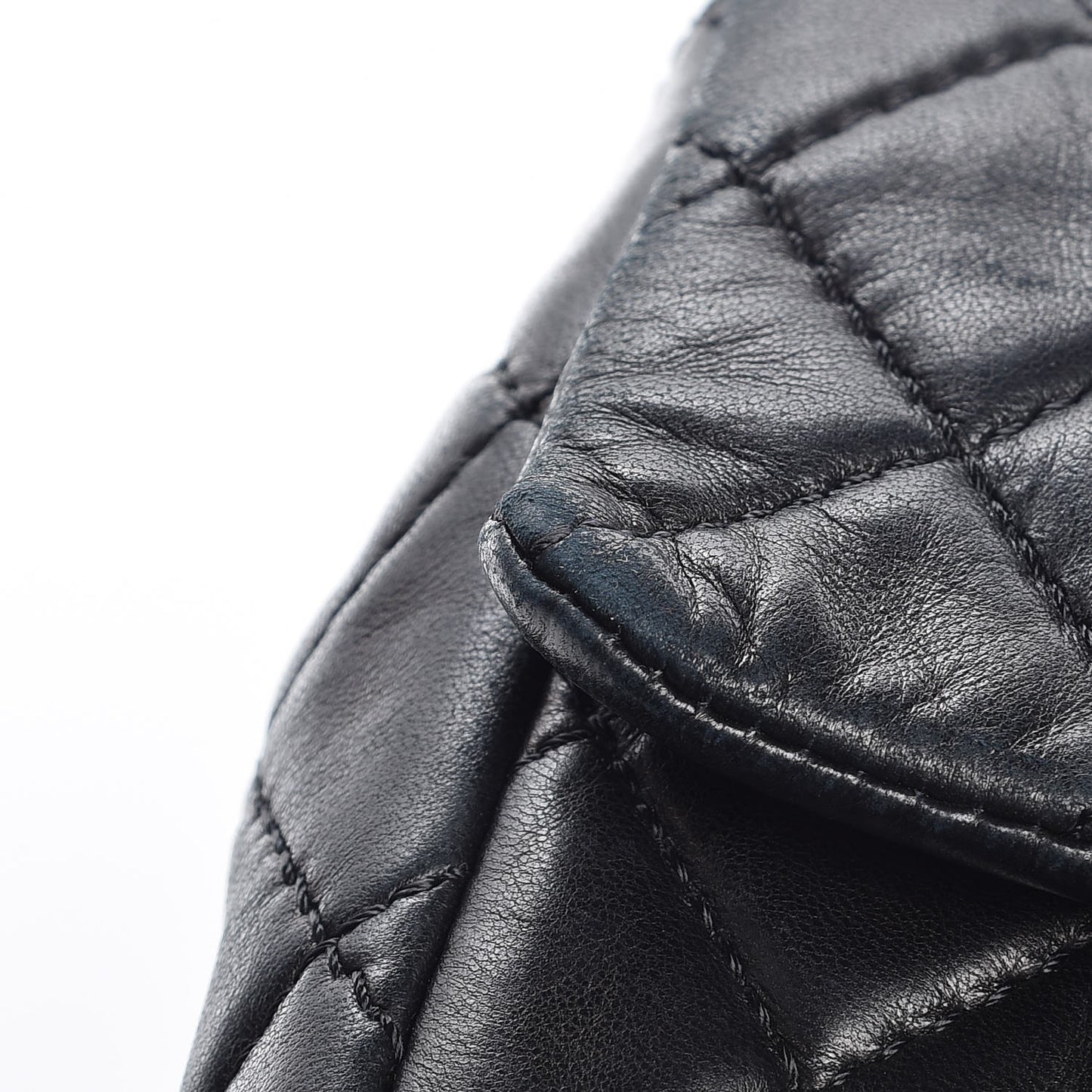 Lambskin Quilted Maxi Single Flap Black