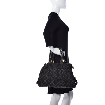 Louis Vuitton Denim Neo Cabby MM Black 3 of 10
