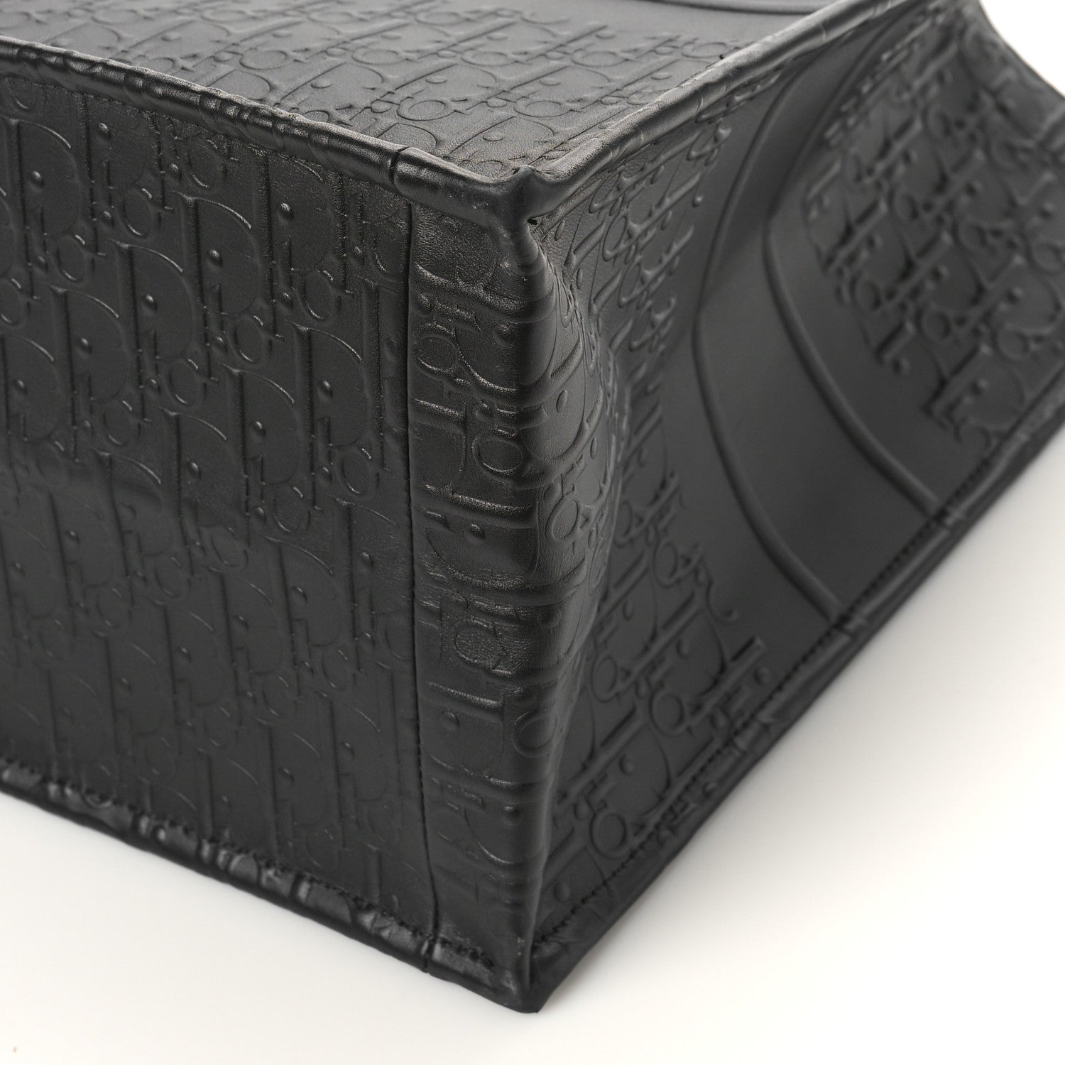 Christian Dior Oblique Calfskin Embossed Large Book Tote Black 8 of 8