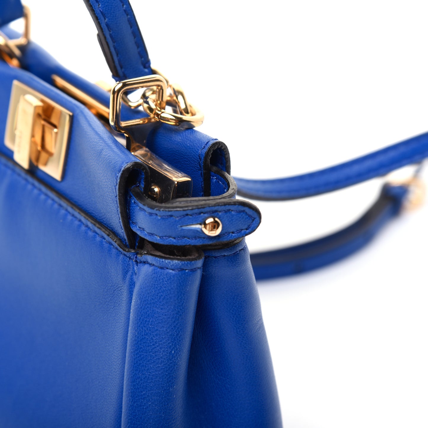Nappa Micro Peekaboo Iconic Satchel Bluette