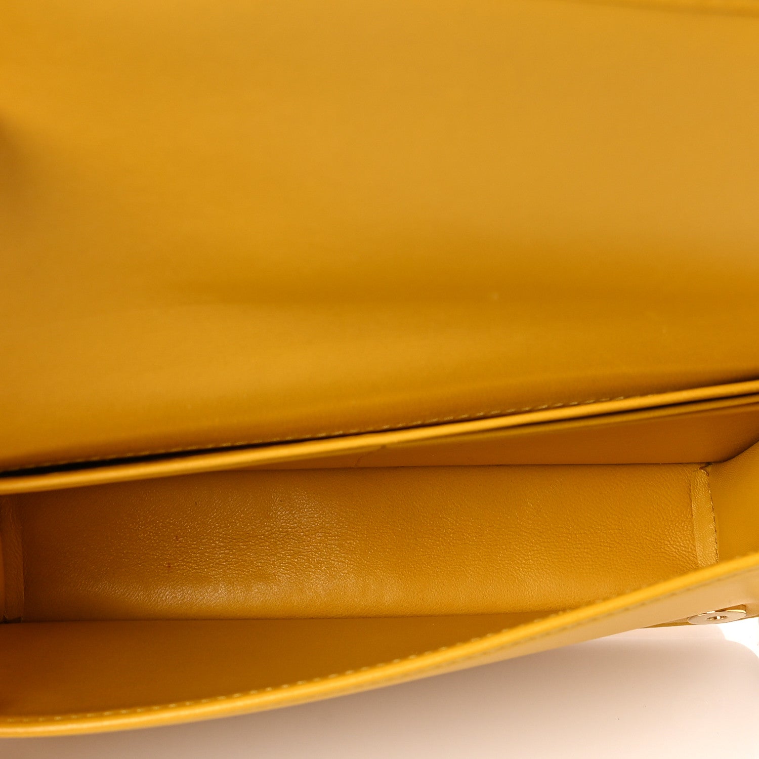 Miu Miu Nappa Velvet Matelasse Wallet On Chain Yellow 4 of 7