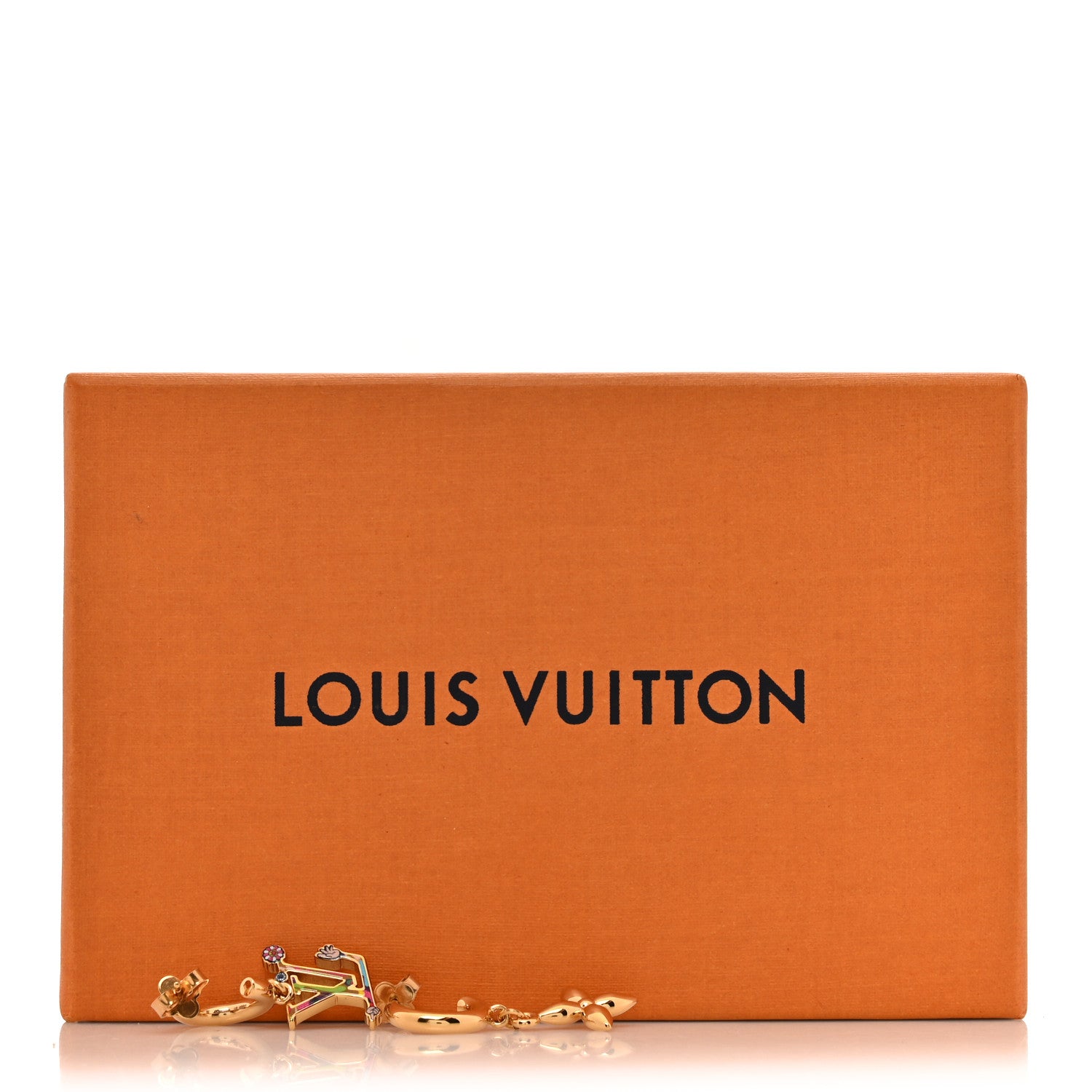 Louis Vuitton LV X TM Superflat Earrings Gold Multicolor 5 of 5