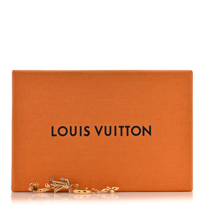Louis Vuitton LV X TM Superflat Earrings Gold Multicolor 5 of 5