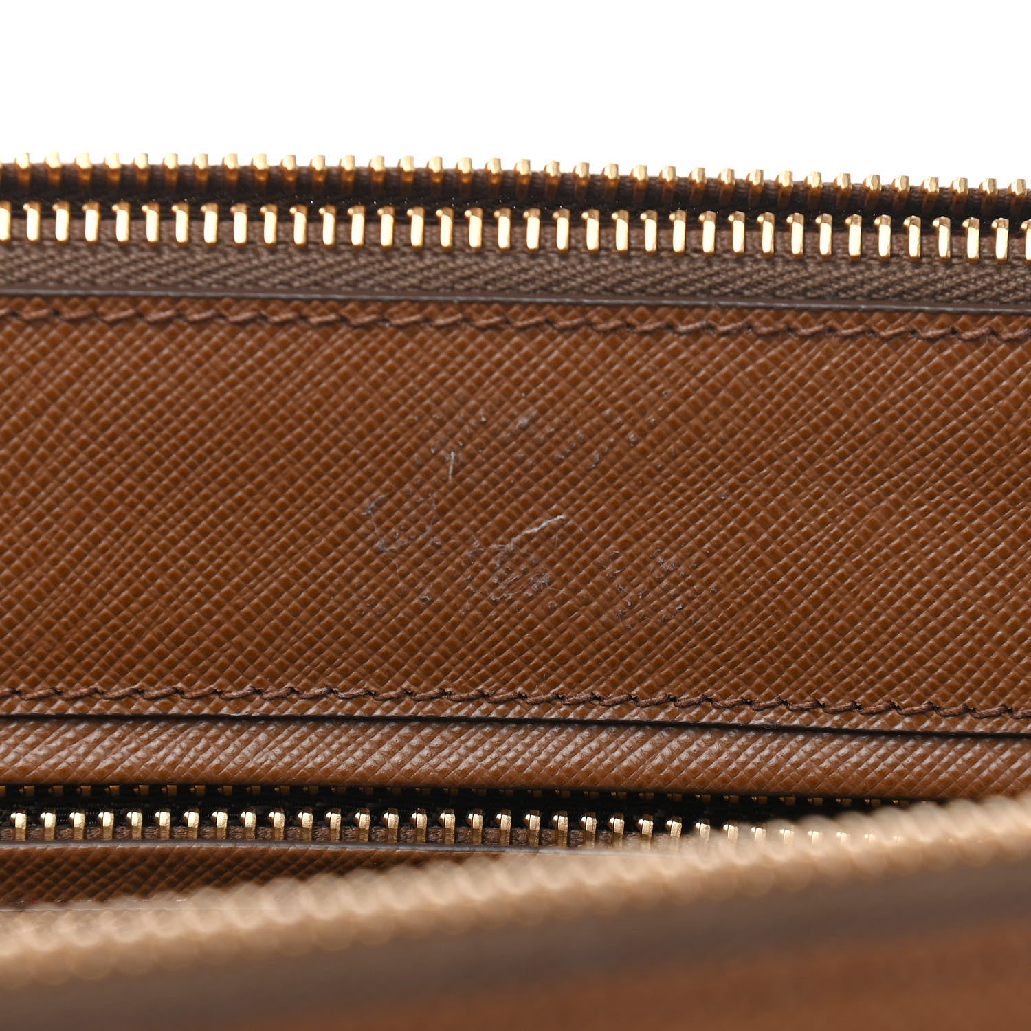 Prada Saffiano Lux Large Galleria Double Zip Tote Caramel 10 of 10