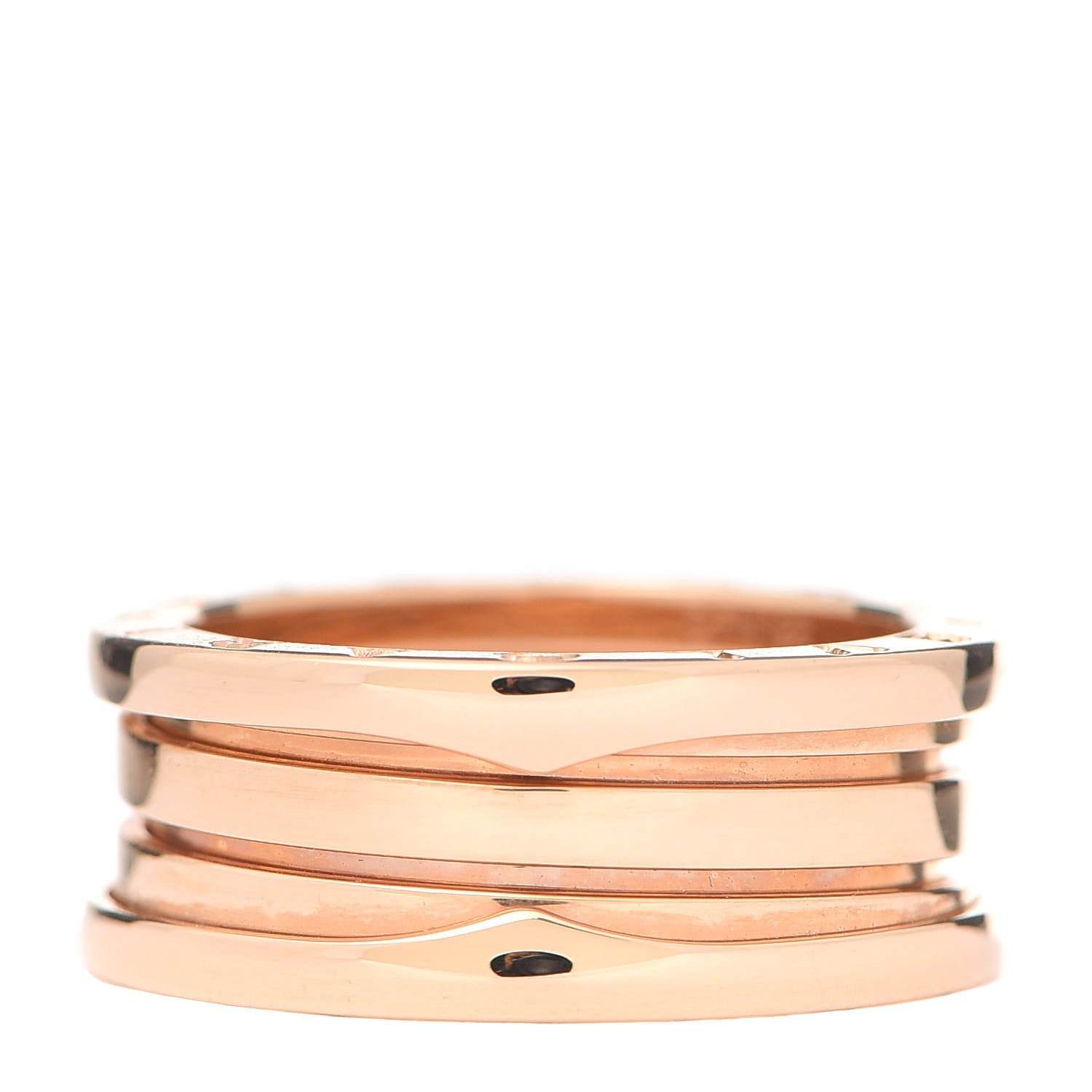 Bulgari 18K Rose Gold B.Zero1 Three-Band Ring 58 8.25 3 of 6