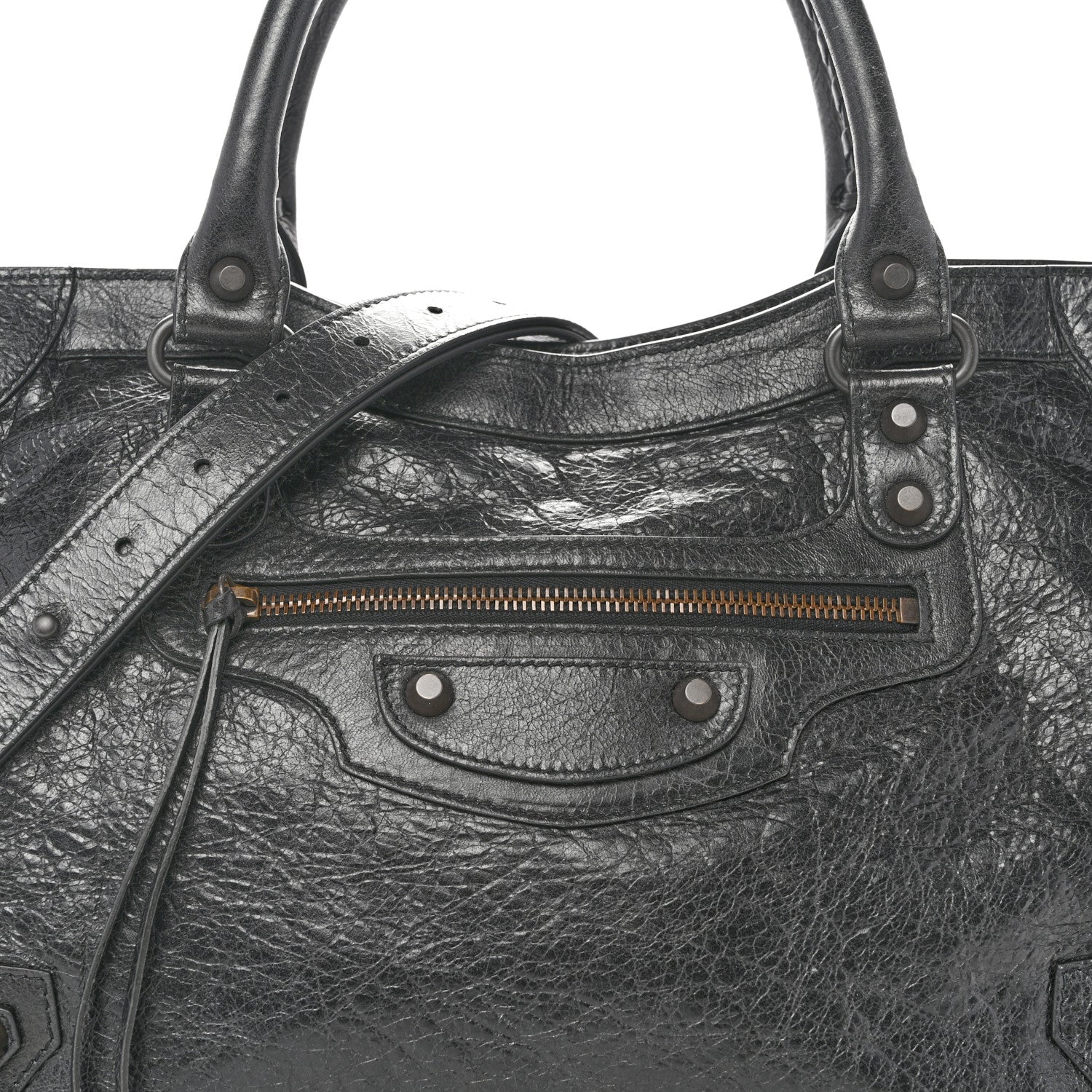 Balenciaga Arena Lambskin Classic Hardware Medium Le City Black 8 of 13