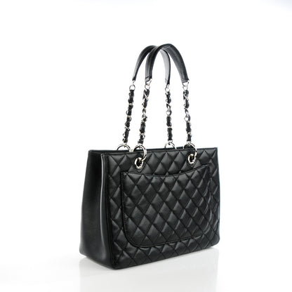Chanel Caviar Quilted Grand Shopping Tote GST Black 3 of 8