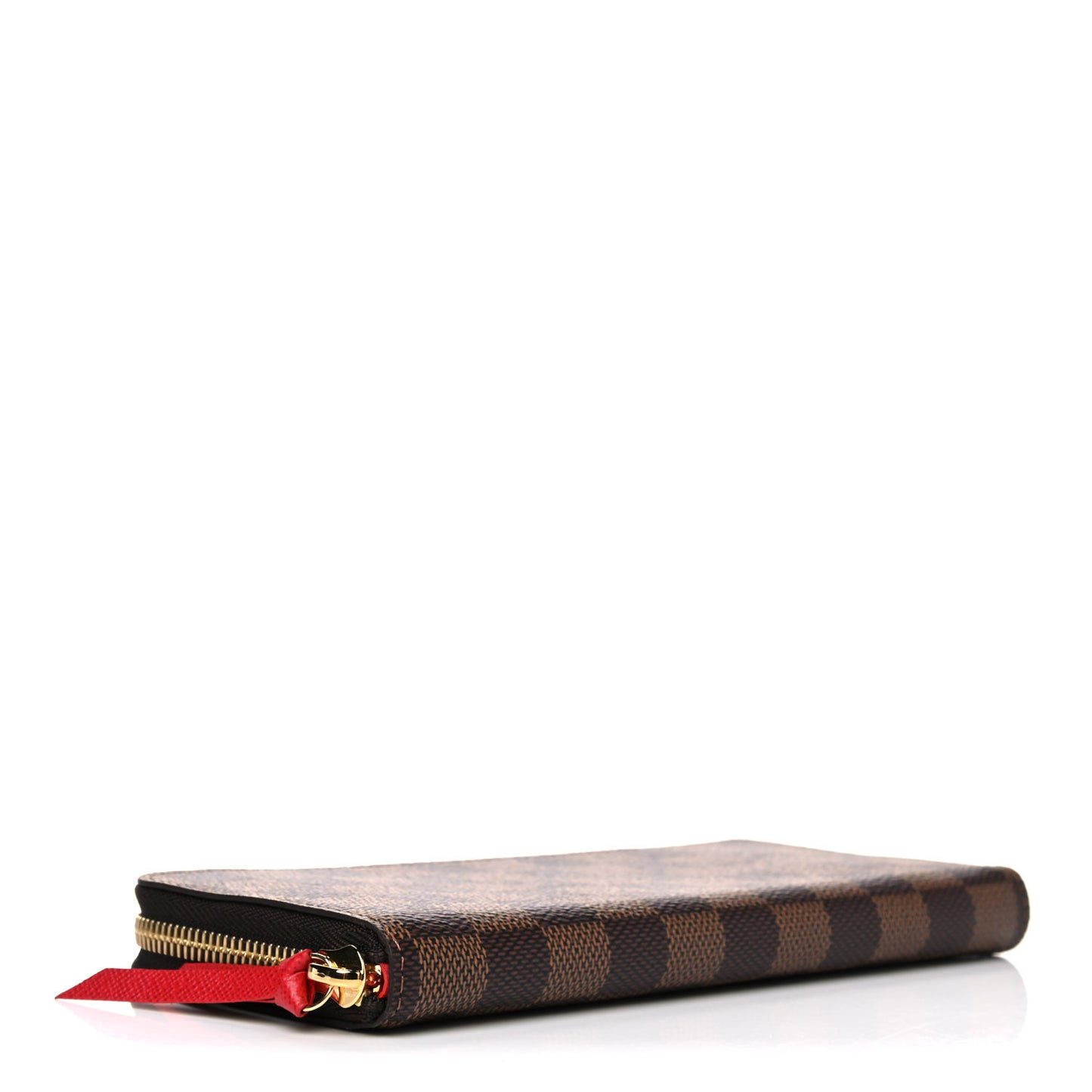 Damier Ebene Clemence Wallet Cherry