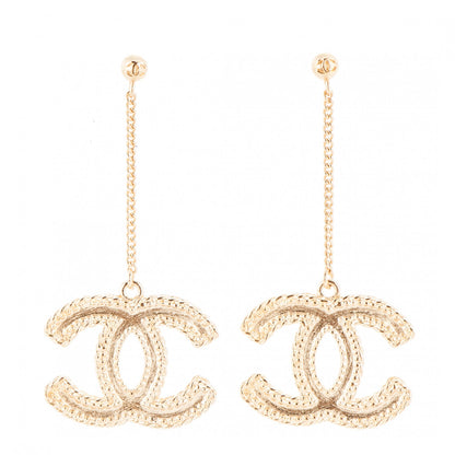 Chanel CC Drop Earrings Gold 1 of 4