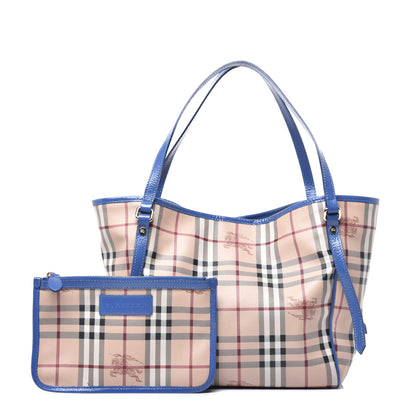Burberry Horseferry Check Canterbury Tote Blue 1 of 8
