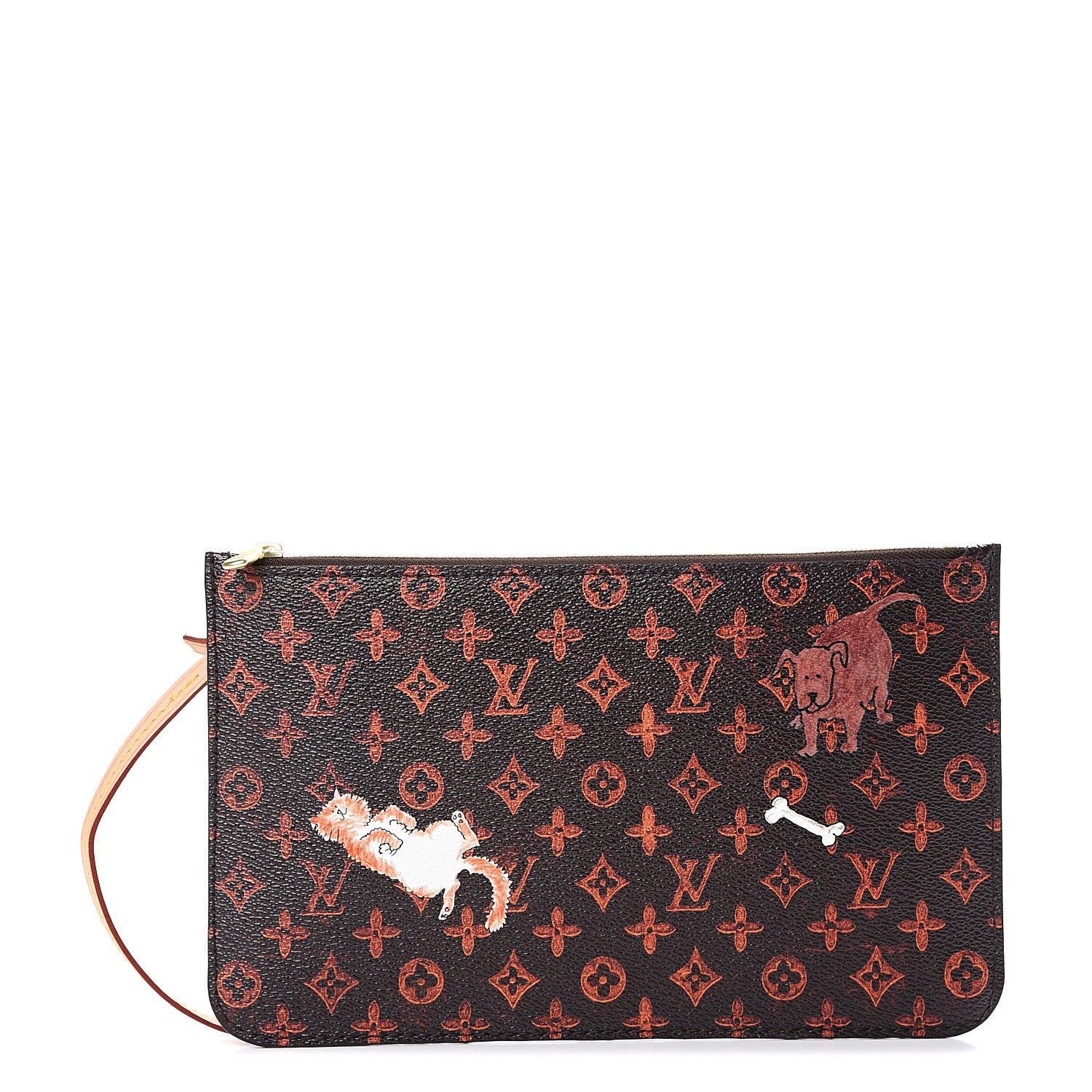 Louis Vuitton Catogram Neverfull MM GM Pochette Marron 1 of 6