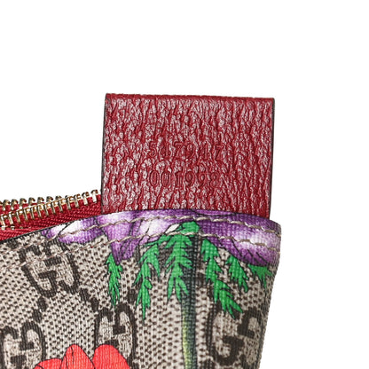 Gucci GG Supreme Monogram Flora Web Large Ophidia Tote Red 9 of 12