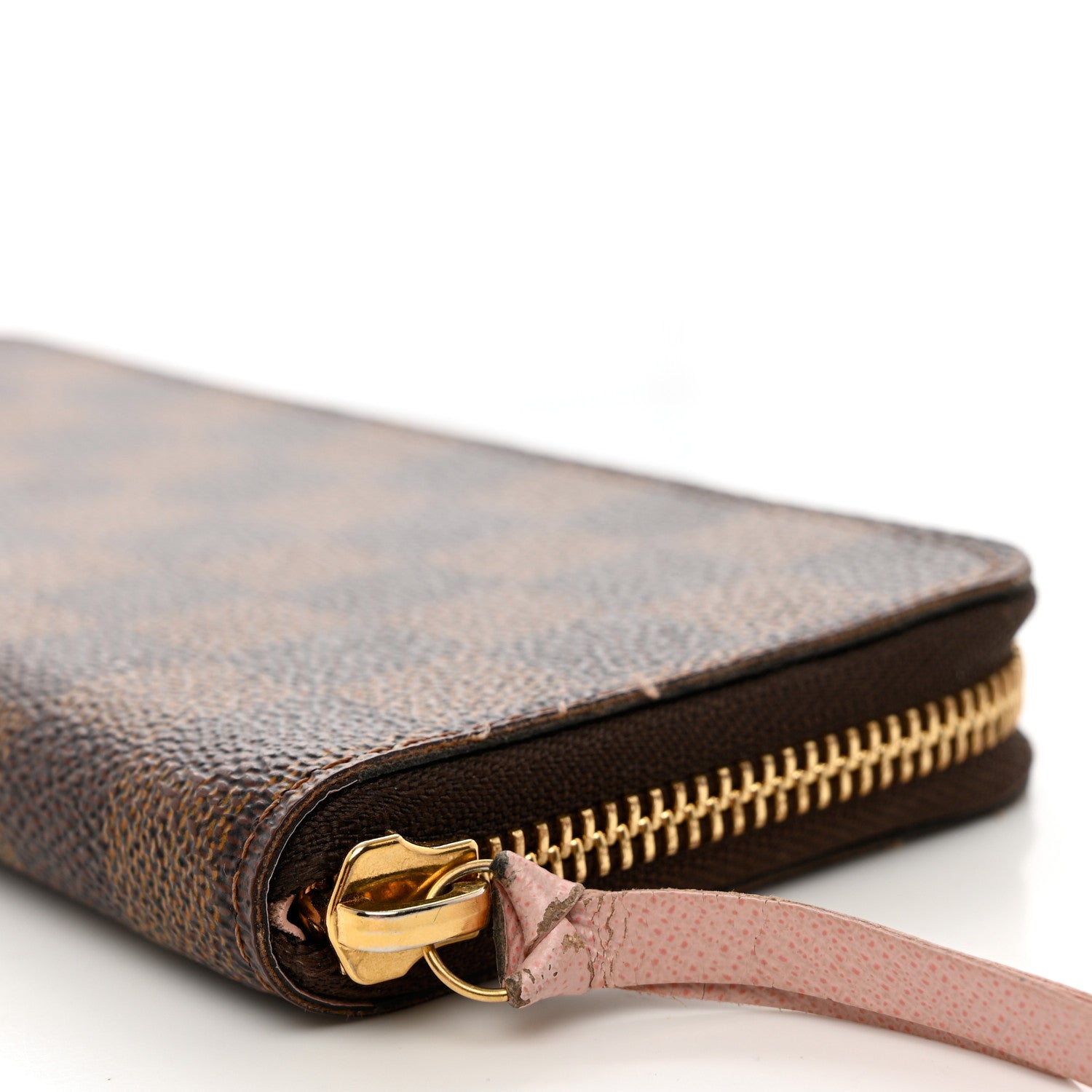 Louis Vuitton Damier Ebene Clemence Wallet Rose Ballerine 11 of 13