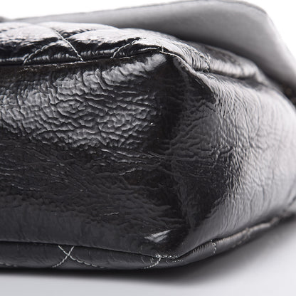 Chanel Vinyl Quilted Jumbo Melrose Degrade Flap Black 9 of 11