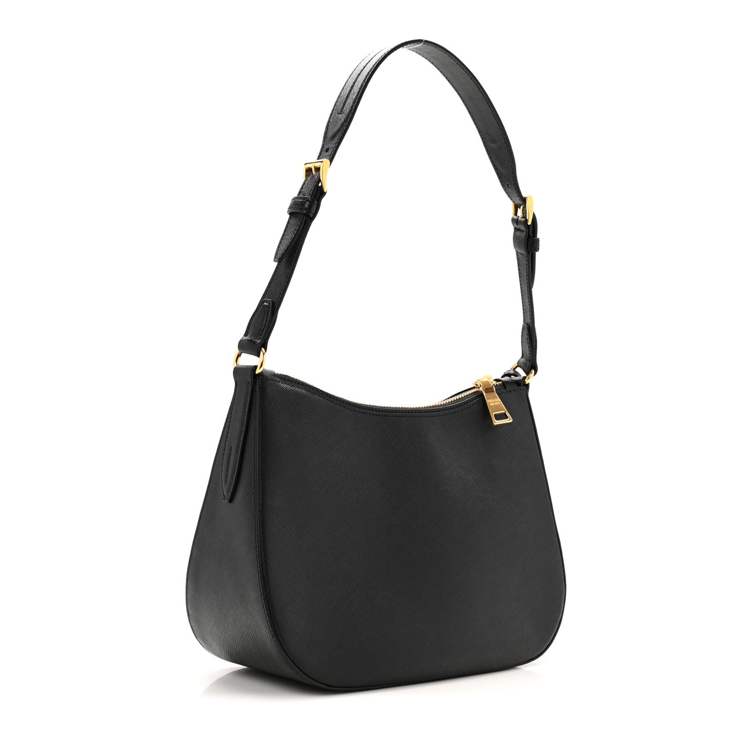 Saffiano Lux Shoulder Bag Black