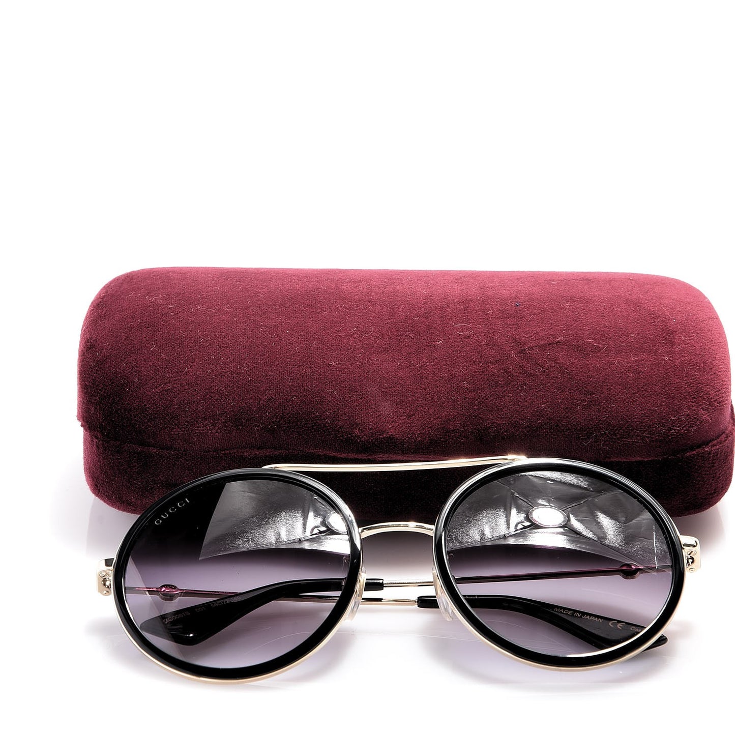 Round Frame Sunglasses GG0061S Black