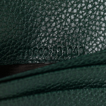 Gucci Grainy Calfskin Zumi Chain Card Case Wallet Vintage Green 6 of 8