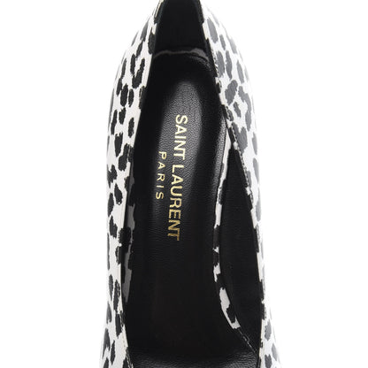 Saint Laurent Soft Calfskin Baby Cat Paris 50 Pumps Bianco 35 White Black 6 of 7