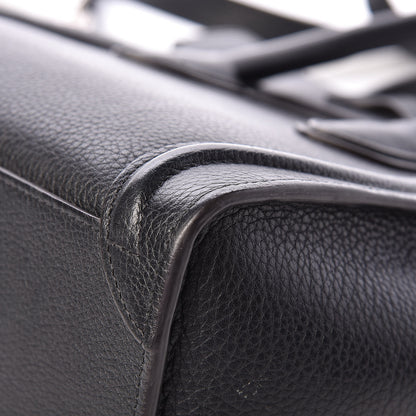 Celine Drummed Calfskin Nano Luggage Black 12 of 18