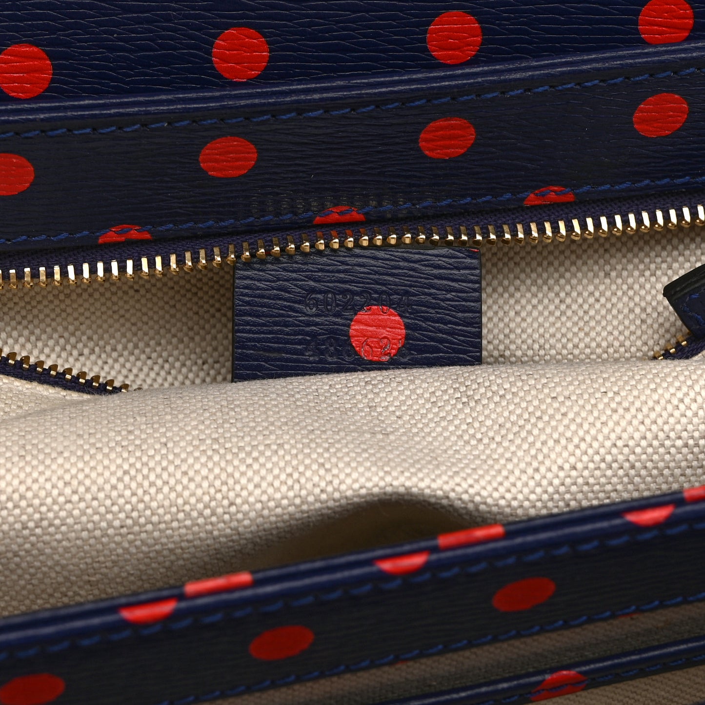 Shangai Calfskin Polka Dot Horsebit 1955 Shoulder Bag Blue Orange