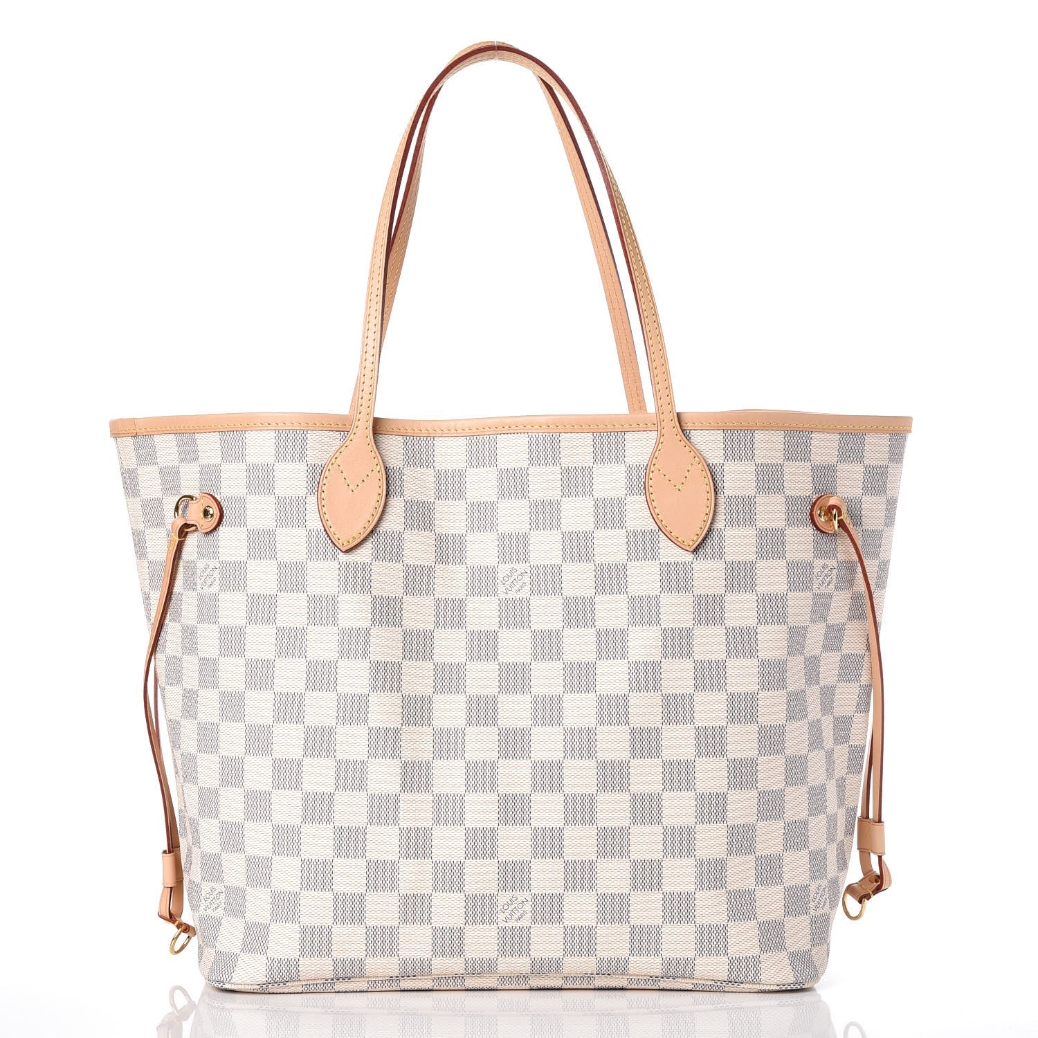 Louis Vuitton Damier Azur Neo Neverfull MM Rose Ballerine 3 of 10