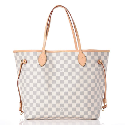 Louis Vuitton Damier Azur Neo Neverfull MM Rose Ballerine 3 of 10