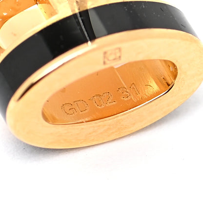 Hermes Gold Lacquered Mini Pop H Earrings Black 5 of 8