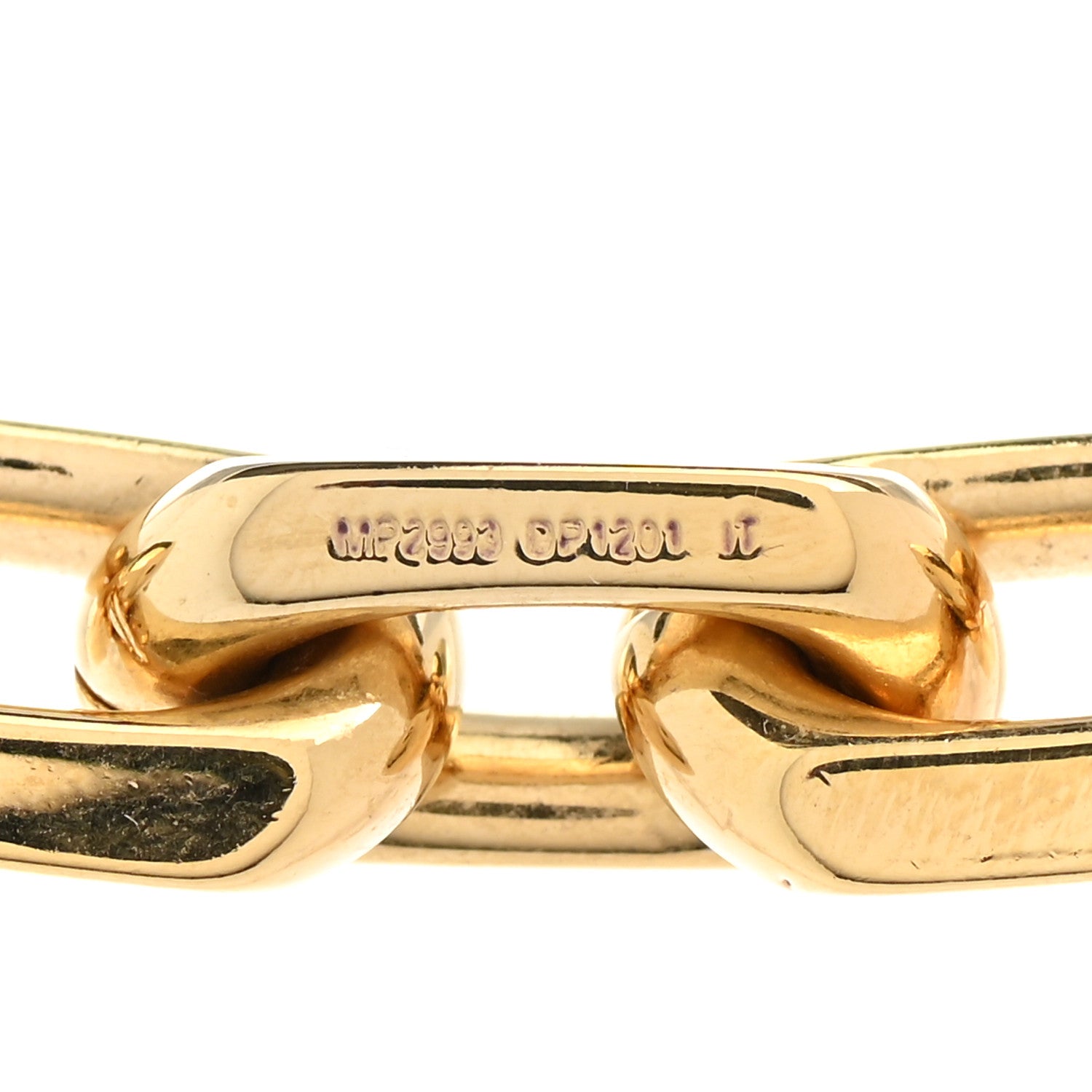 Louis Vuitton LV Edge Necklace Cadenas Gold 5 of 7