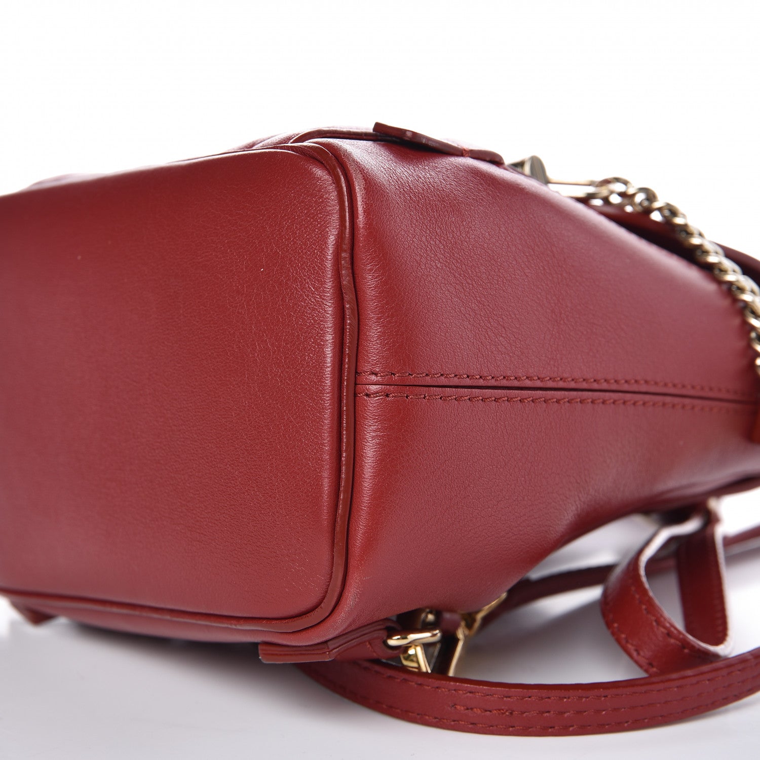 Chloe Calfskin Quilted Mini Faye Backpack Dahlia Red 9 of 9