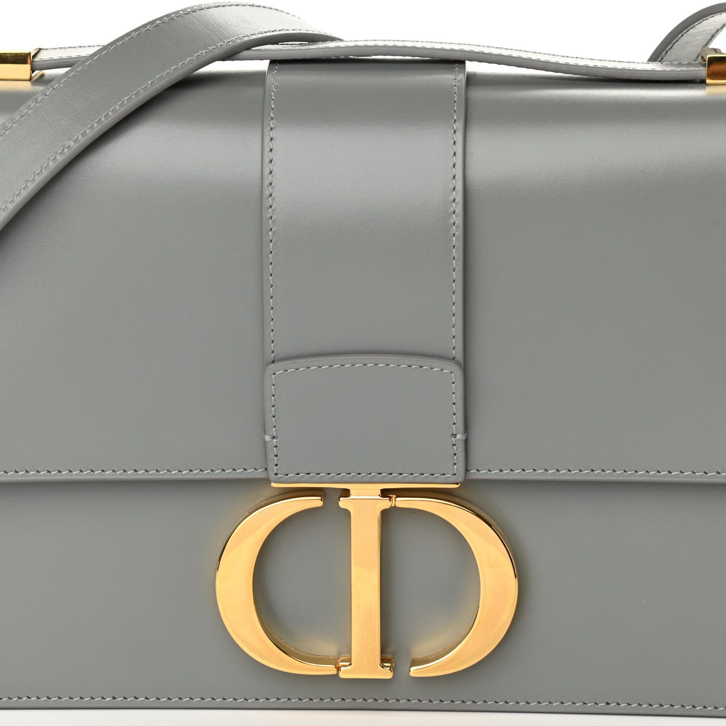 Smooth Calfskin 30 Montaigne Flap Bag Gray