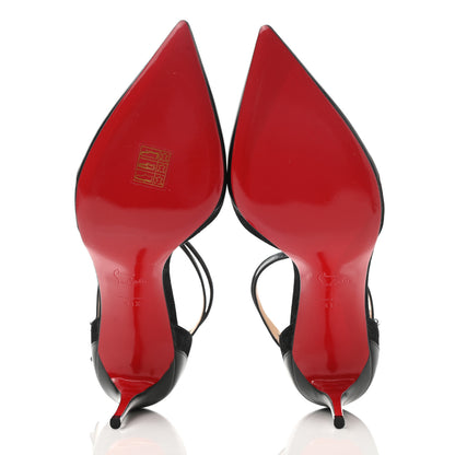 Christian Louboutin Suede Kid Uptown Double 85 Pumps 41.5 Black 5 of 9