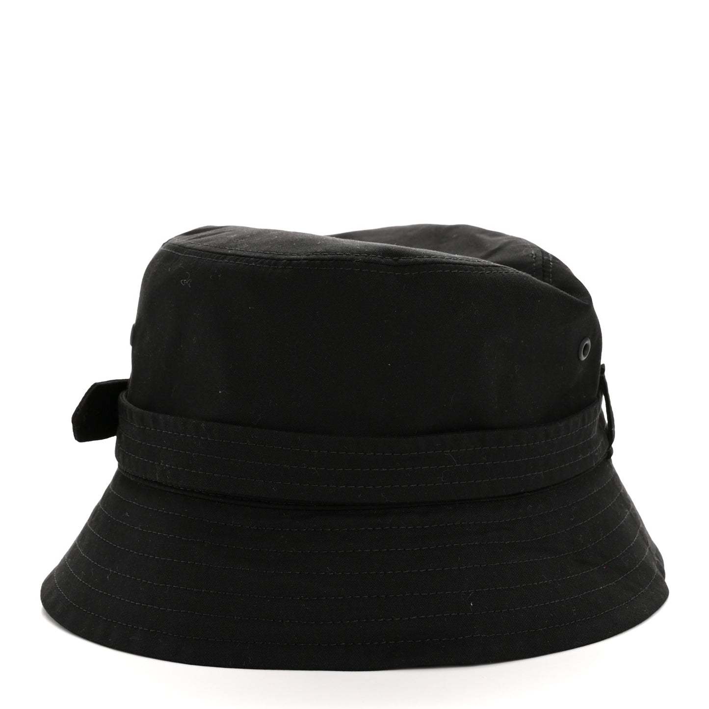 Cotton Gabardine Bucket Hat L Black