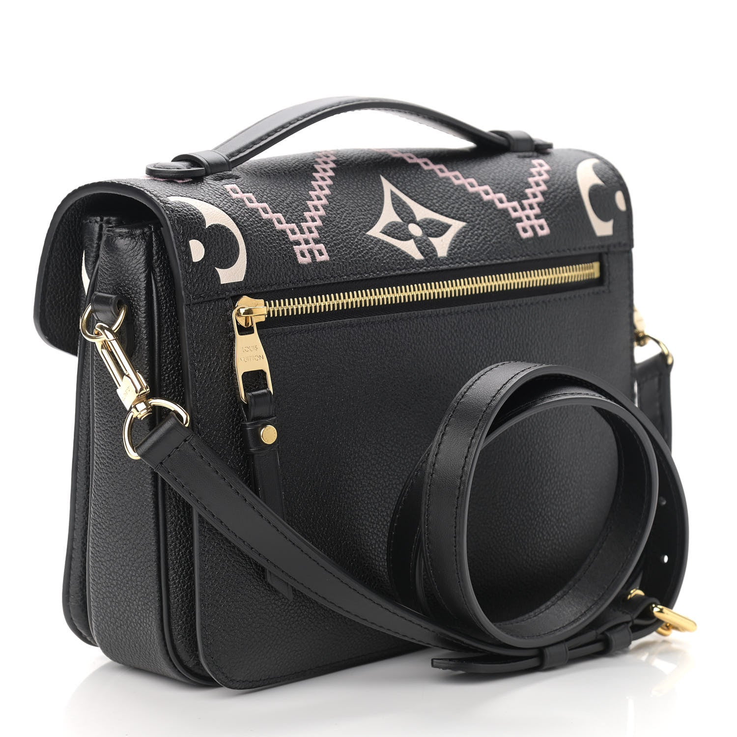 Louis Vuitton Empreinte Monogram Giant Broderies Pochette Metis Black 3 of 9