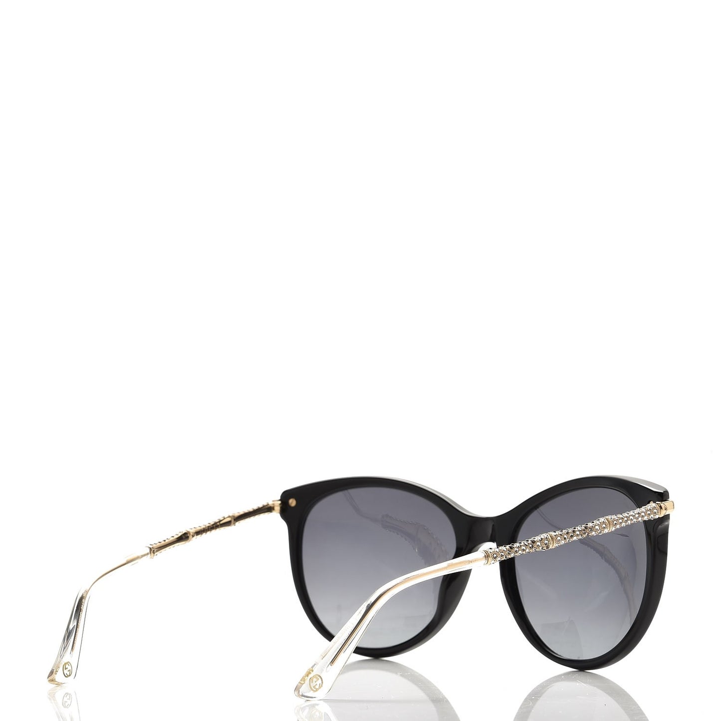 Crystal Bamboo Cat Eye GG 3771/N/S Sunglasses Gold