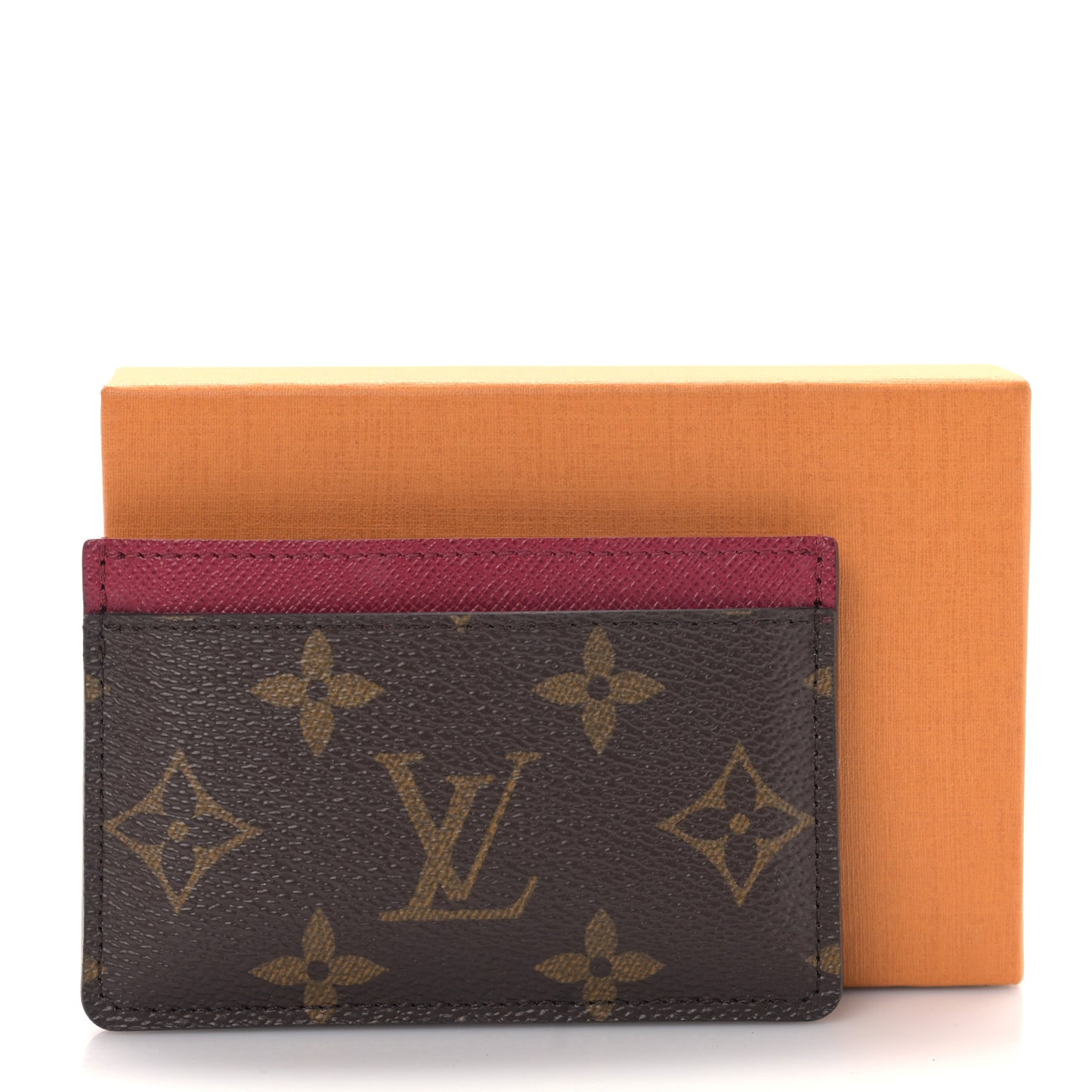 Monogram Card Holder Fuchsia