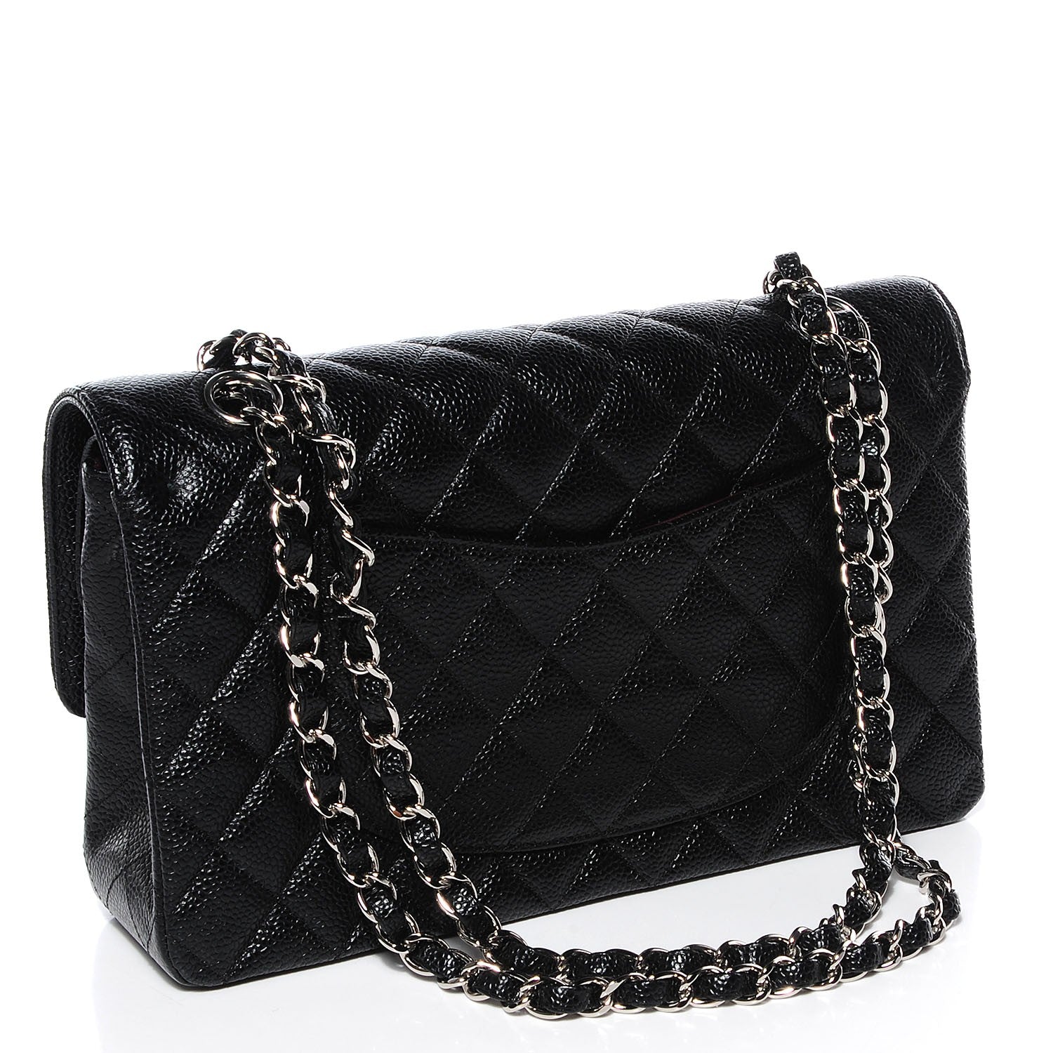 Chanel Caviar Quilted Medium Double Flap Black 3 of 8