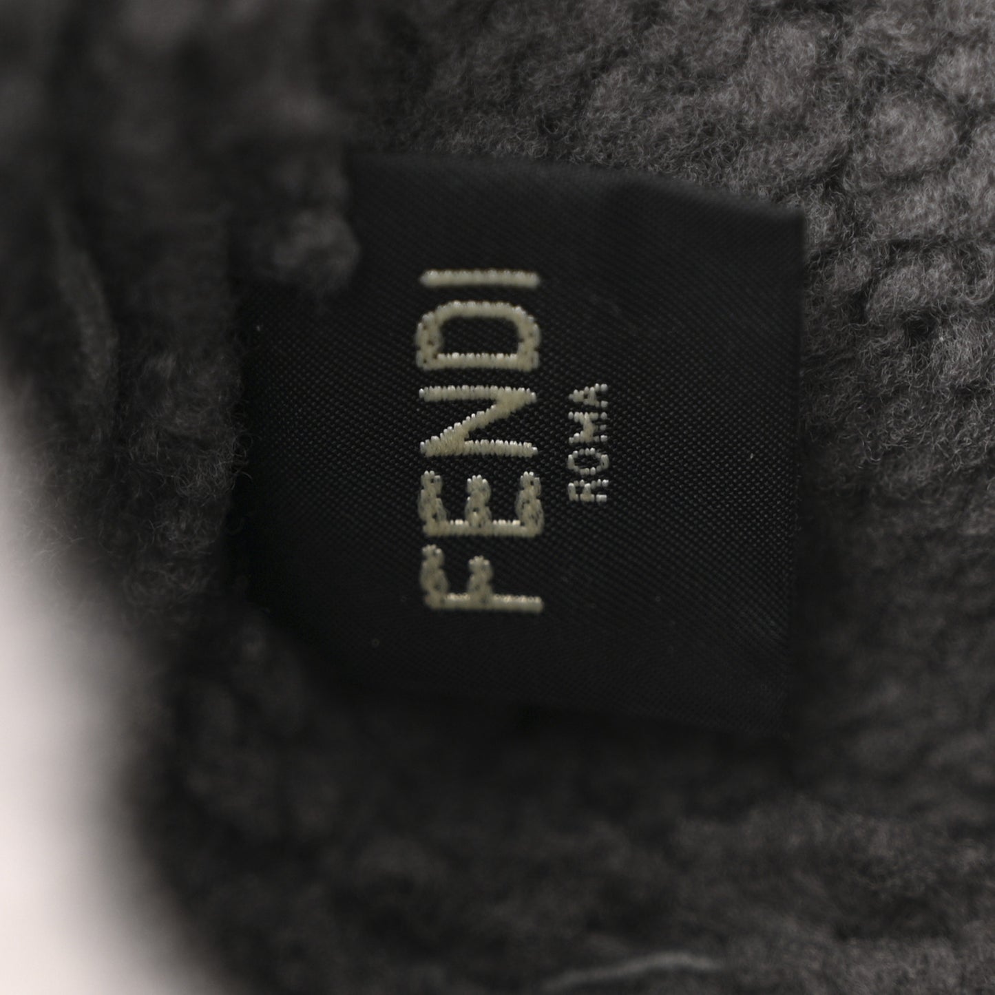 Lambskin Shearling Baguette Anthracite