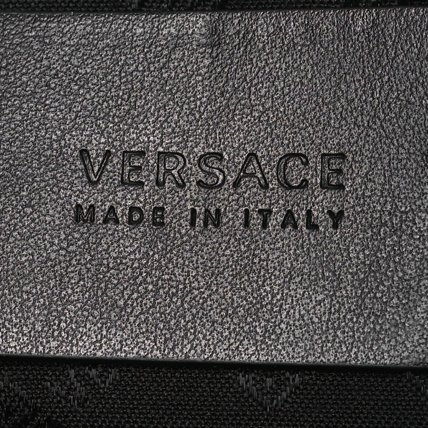 Calfskin La Medusa Large Pouch Black
