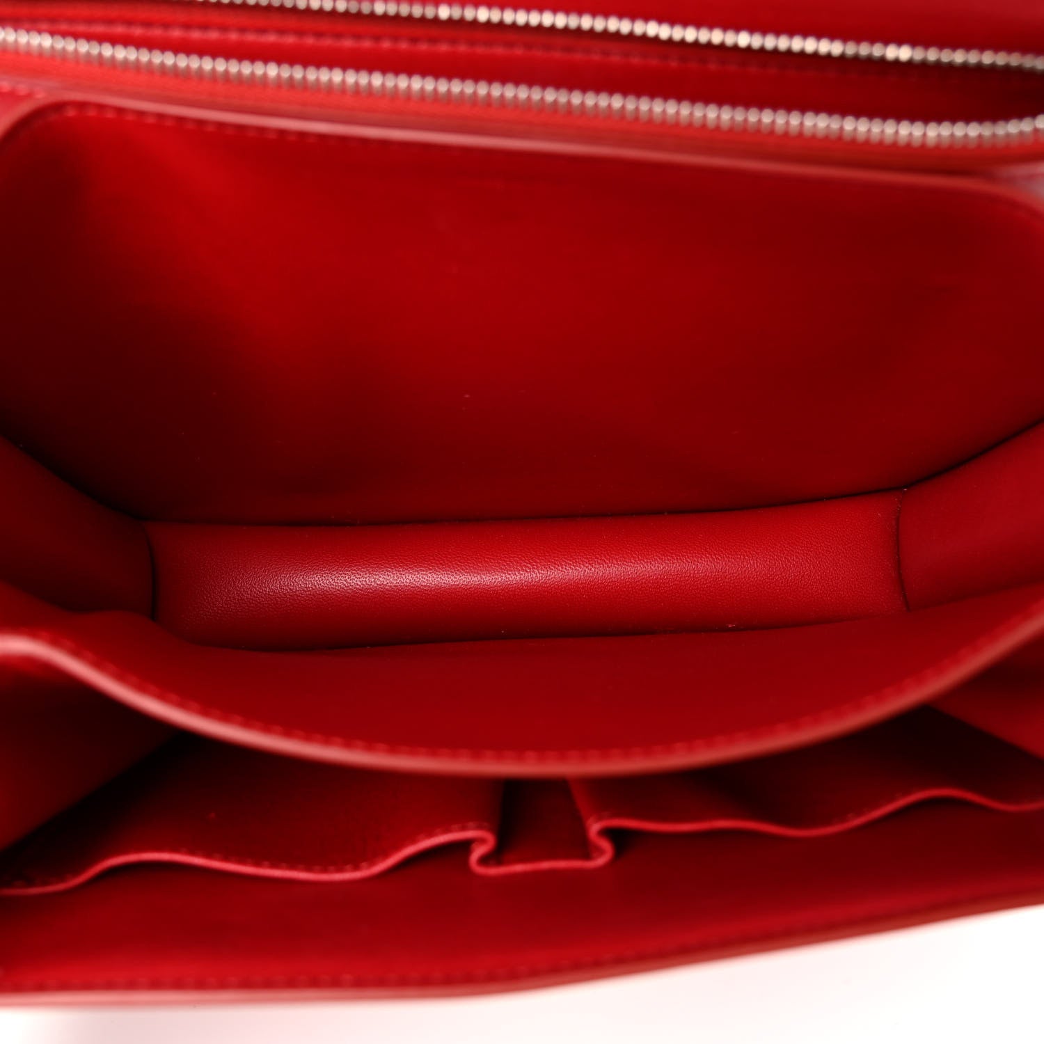 Celine Box Calfskin Medium Classic Box Flap Bag Red 5 of 12