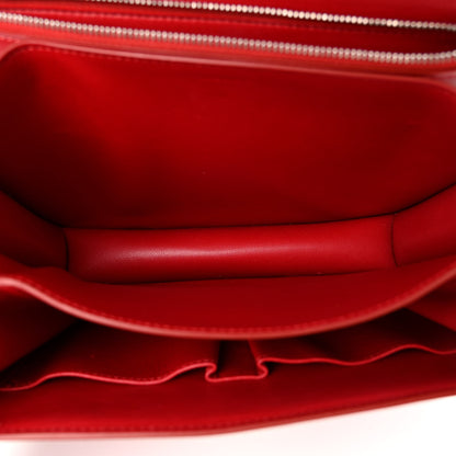 Celine Box Calfskin Medium Classic Box Flap Bag Red 5 of 12