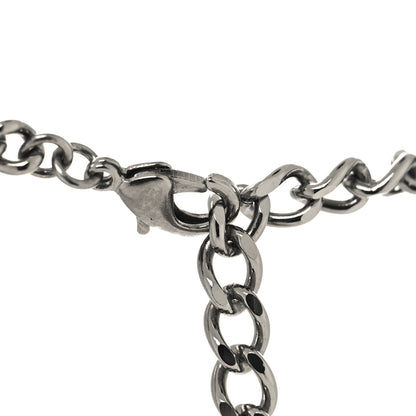 Chanel Ruthenium Crystal Chain CC Lucky Charms Choker Silver 4 of 5