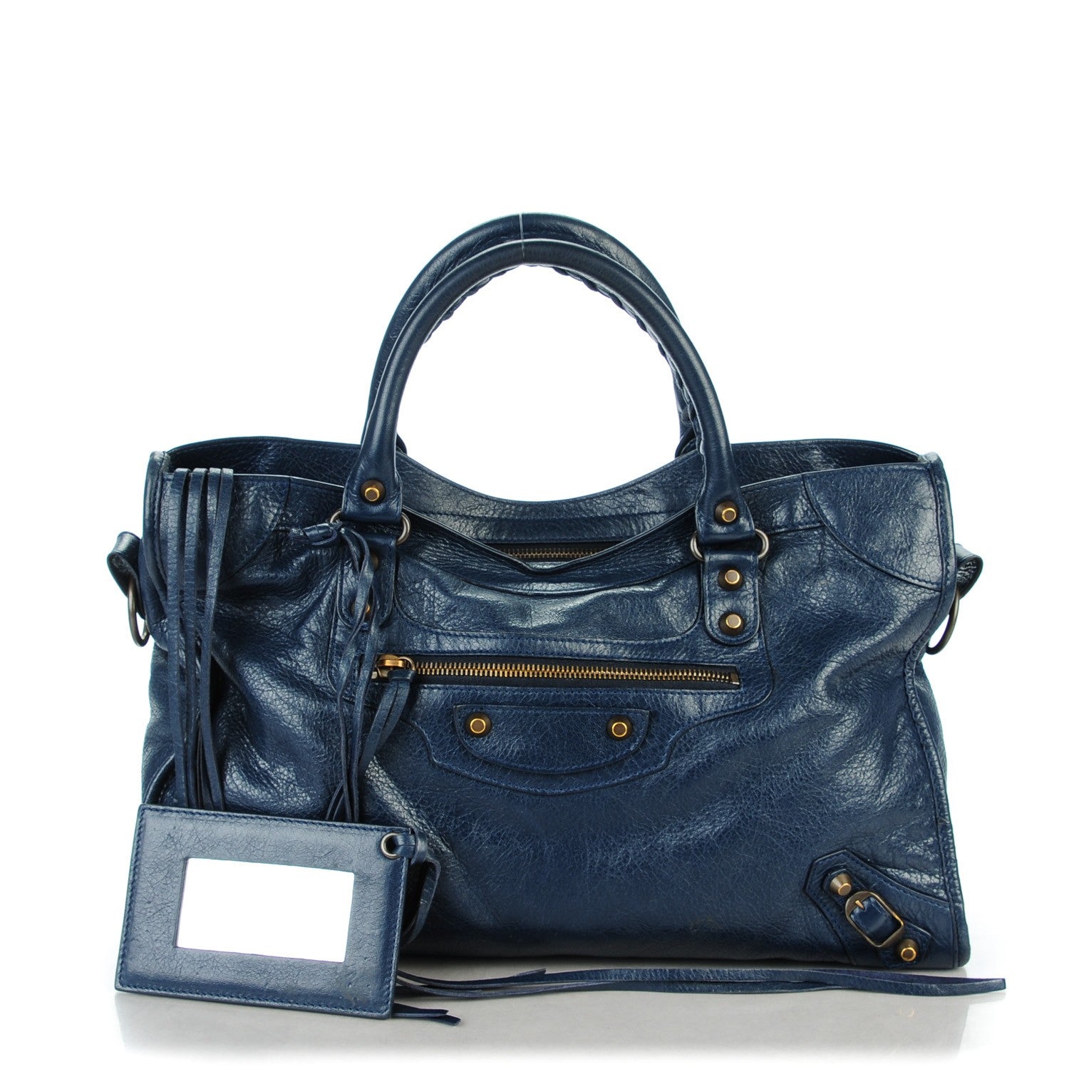 Balenciaga Agneau Classic Hardware City Bleu Obscur 1 of 8