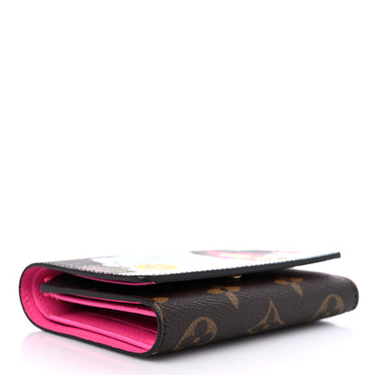 Louis Vuitton Monogram 2022 Christmas Animation Seoul Victorine Wallet Fuchsia Fuchsia 4 of 7