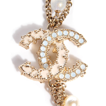 Chanel Pearl CC Short Necklace Gold 3 of 6